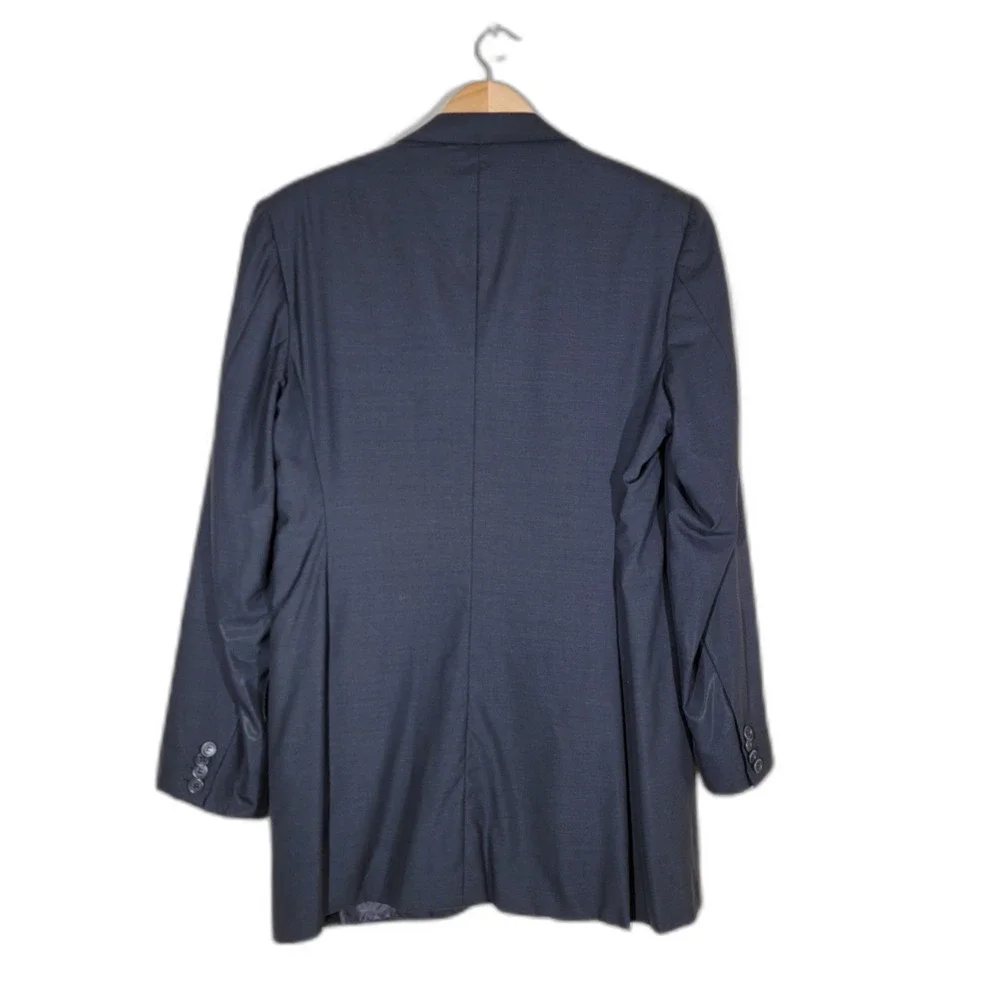 Kiton 14 Micron Super 180's Black Wool Suit Jacket Blazer Sport Coat - 50R